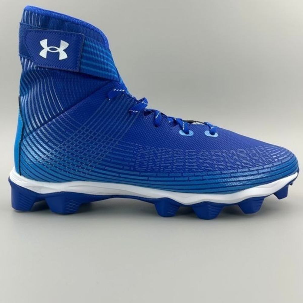 Under Armour Highlight Franchise Football Cleats Mens 12 Blue 3023718-402 NEW